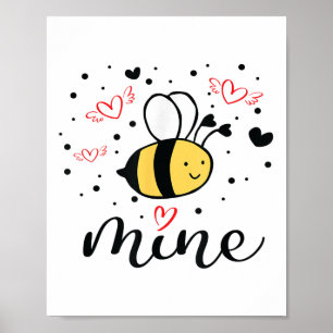 Poster Les filles de la mine d'abeilles Valentines Chemis
