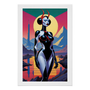 Poster Les filles du diable en latex de Mars