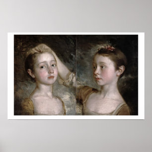 Poster Les filles Mary et Margaret, c.1758 du peintre