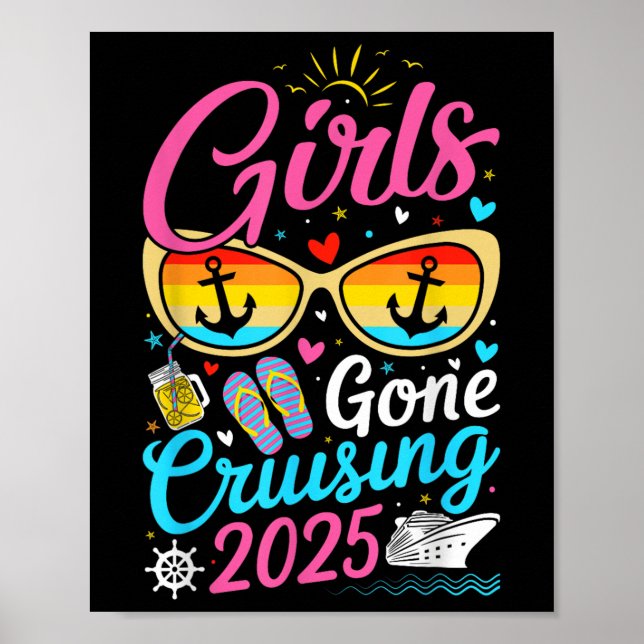 Poster Les filles sont parties Cruising Vacation 2025 Par (Devant)