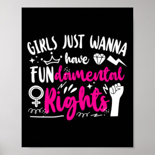 Poster Les filles veulent avoir des droits fondamentaux 1