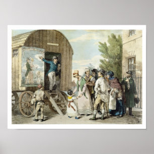 Poster Les foires : L'exposition, c.1821 (litho de