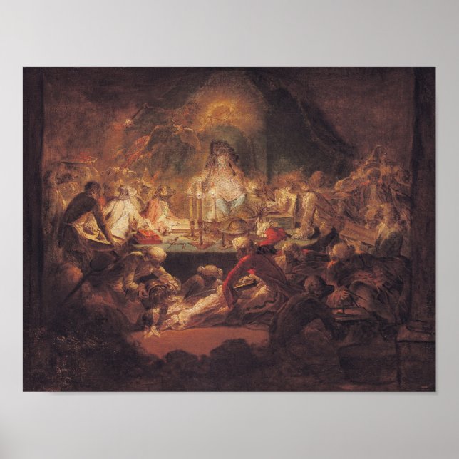 Poster Les francs-maçons singes (Devant)