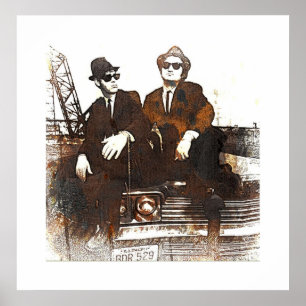 POSTER LES FRÈRES BLUES