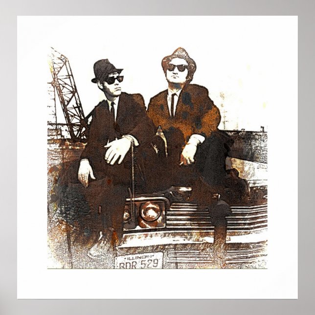 POSTER LES FRÈRES BLUES (Devant)