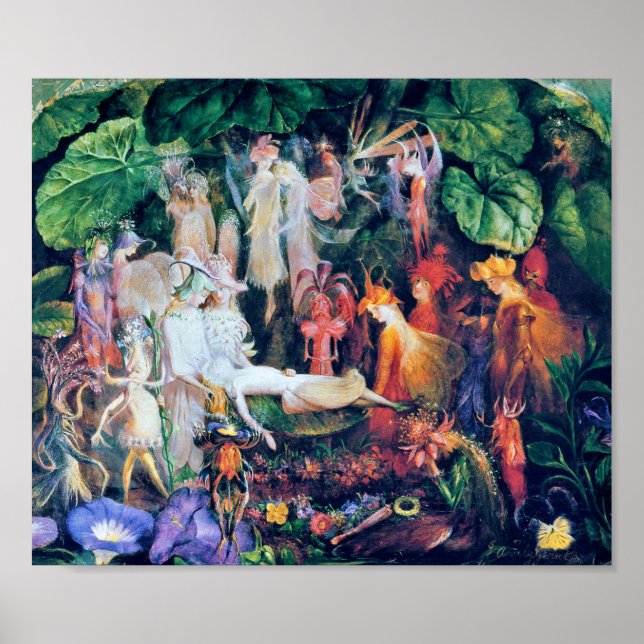 Poster Les funérailles de la fée, John Anster Fitzgerald (Devant)