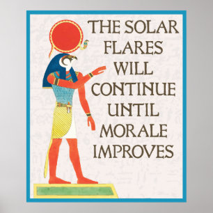 Poster Les Fusées Solaires Continueront Jusqu'À La Morale