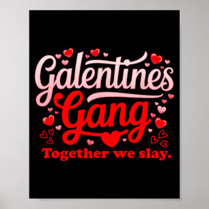 Poster Les galantines femmes gang cœur ensemble tuent