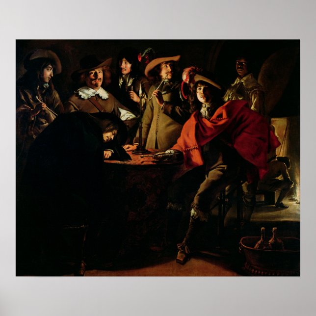 Poster Les Gardes fument, 1643 (Devant)