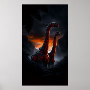 Poster Les Géants du Coucher de Soleil