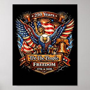 Poster Les gens 250e anniversaire américain patriotique 4