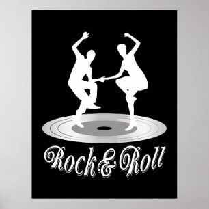 Poster Les gens dansent Rock and roll