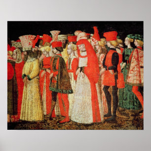 Poster Les gens de la cour de la famille de Sforza