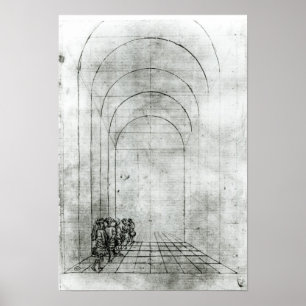 Poster Les gens sous une voûte