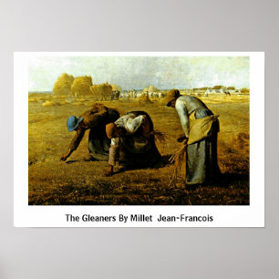 Poster Les Gleaners De Millet (Ii) Jean-Francois