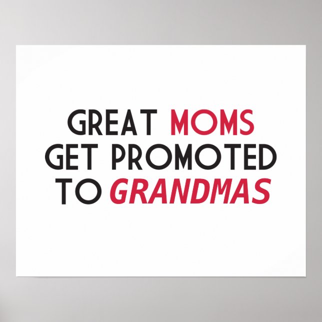 Poster Les grandes mamans sont promues aux grands-mères (Devant)