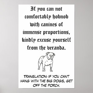 Poster Les grands chiens