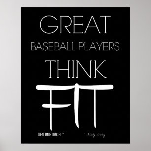 Poster Les grands joueurs de baseball pensent qu'il convi