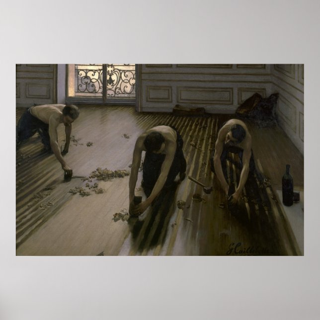 Poster Les gratte-ciels de Gustave Caillebotte (Devant)