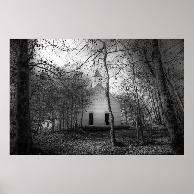 Poster Les Great Smoky Mountains Cades Cove Old Church (Devant)