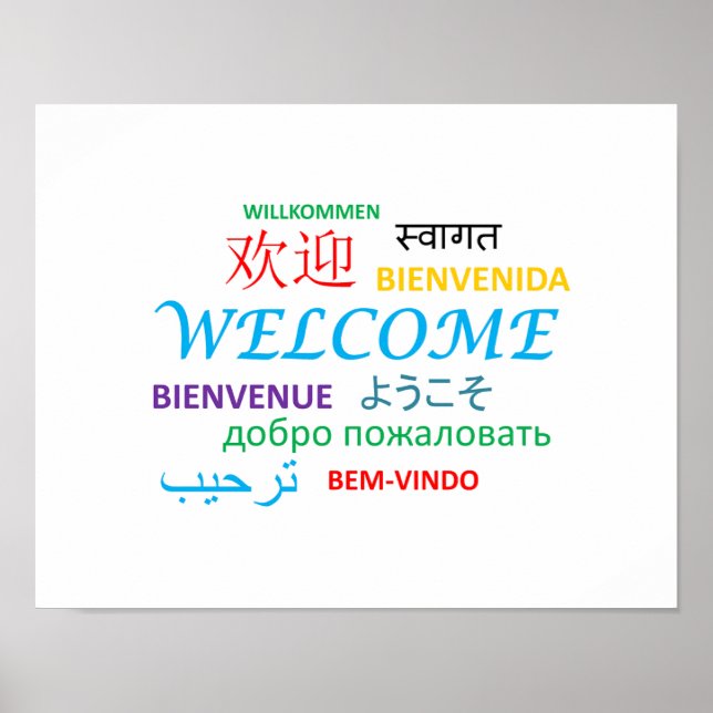 POSTER LES GREETINGS DES LANGUES DE LA TERRE (Devant)