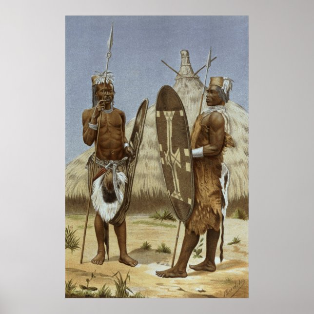 Poster Les guerriers Nyam-nyam de l'histoire de l'humanit (Devant)