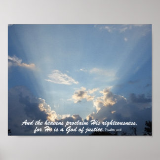 Poster Les Heavans déclarent la gloire de Dieu