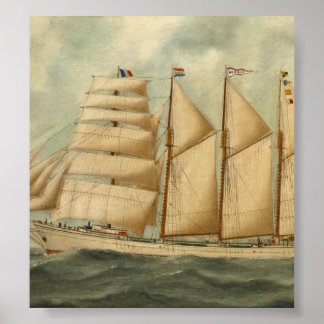 Poster Les Héridis barquentins de l'American Star Line