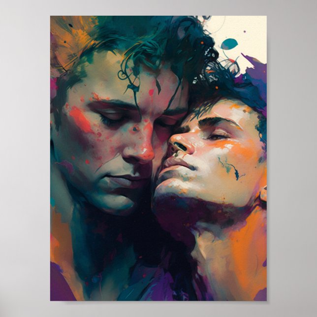 Poster Les Hommes homosexuels amoureux (Devant)