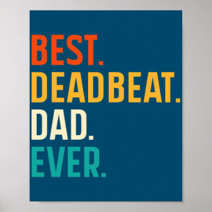 Poster Les hommes meilleur impair papa jamais drôle Fête 