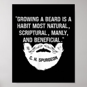 Poster Les Hommes Qui Cultivent Une Barbe Sont Naturelles