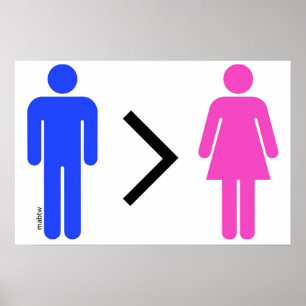 Poster Les hommes sont meilleurs que l'affiche de femmes