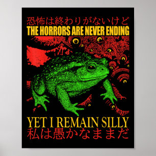Poster Les Horreurs Japonaises De La Grenouille Ne Se Ter
