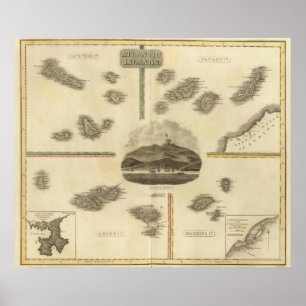 Poster Les îles de l'Atlantique