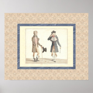 Poster Les Incroyables - Reproduction de Vernet Engraving