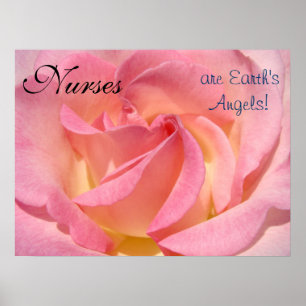 Poster Les infirmières sont les anges de la Terre ! affic