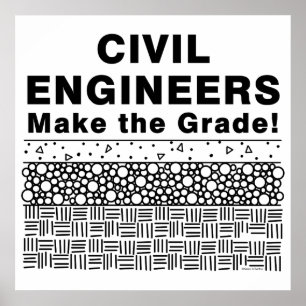 Poster Les ingénieurs civils obtiennent la moyenne