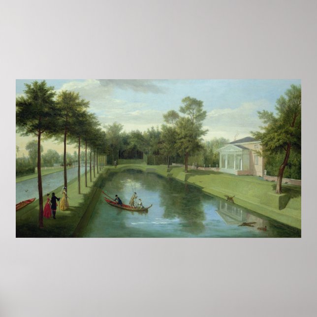 Poster Les jardins aquatiques de Chiswick House (Devant)