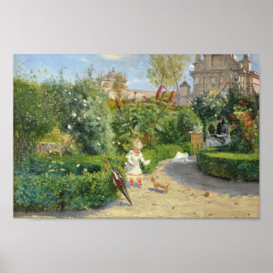 Poster Les jardins de Murillo, Séville Hugo Birger