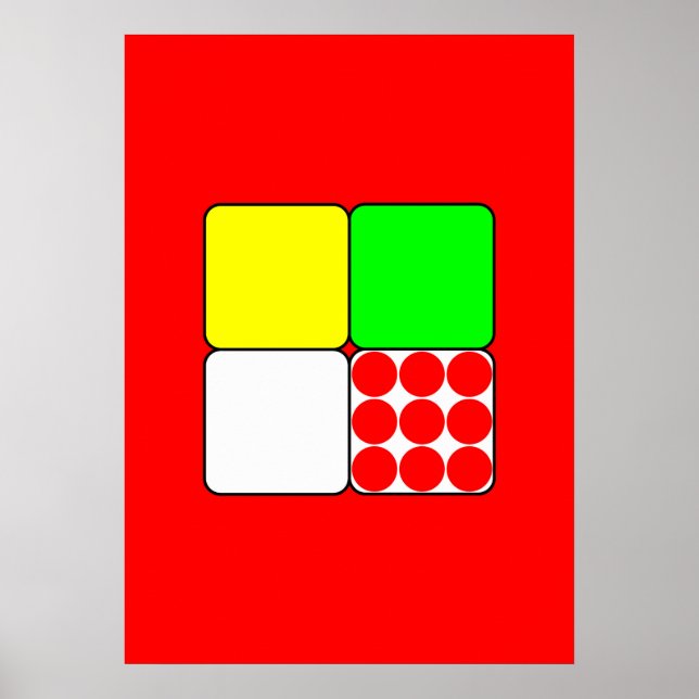 Poster Les Jerseys de course de vélo 3 Rouge (Devant)