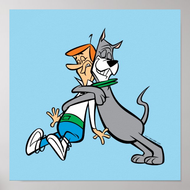 Poster Les Jetsons | George & Astro Hug (Devant)