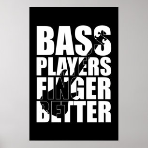 Poster Les joueurs de basse mieux doigts