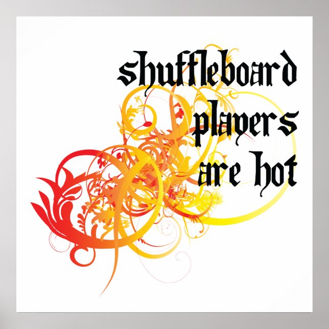 Poster Les Joueurs De Shuffleboard Sont Hot (Devant)