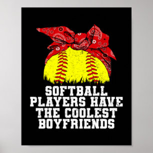 Poster Les Joueurs De Softball Ont Les Boyfriends Les Plu