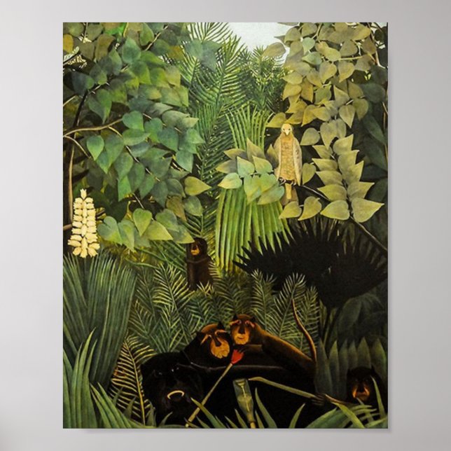 Poster Les Joyeux Jesters Par Henri Rousseau (Devant)