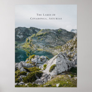 Poster Les lacs de Covadonga, Asturies, Espagne voyage