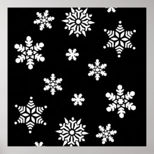 POSTER LES LAMPES À NEIGE D'HIVER
