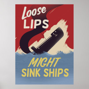 Poster Les Lèvres Perdues Peuvent Éclater Des Navires