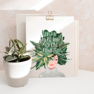 Poster Les Love Plants Dame de Crazy Plant