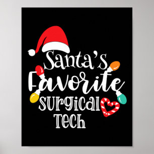 Poster Les lumières de Noël de la tech chirurgicale préfé